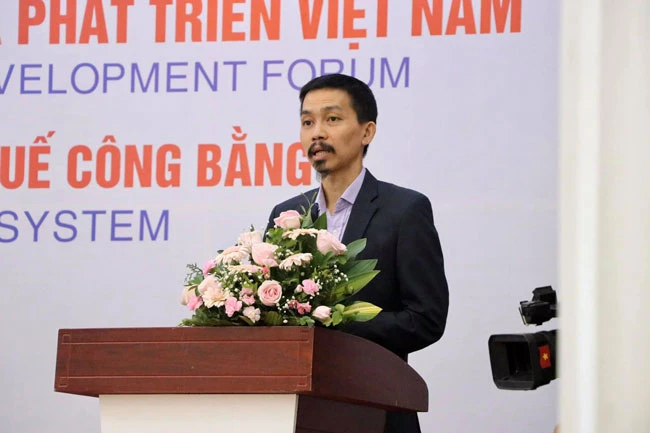 Ông Nguyễn Đức Thành, Viện trưởng VEPR, phát biểu tại Diễn đàn Tài khóa và Phát triển Việt Nam 2019.