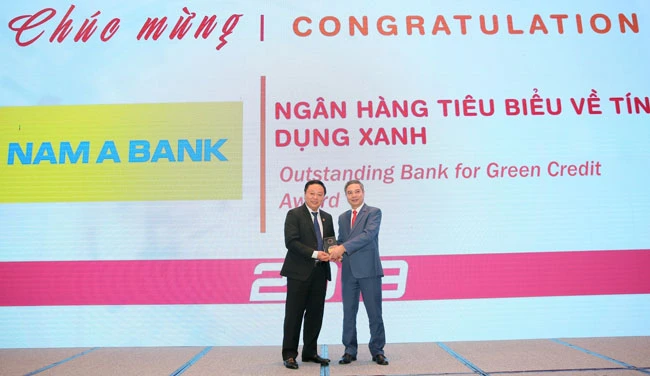 NamABank nhận giải thưởng tín dụng xanh năm 2019