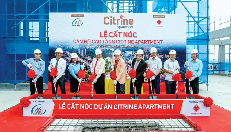 Citrine Apartment là 1 trong số ít dự án hoàn thành trước thời hạn bàn giao.