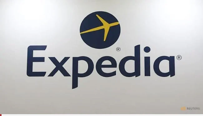 Logo thương hiệu du lịch trực tuyến toàn cầu Expedia. Ảnh: Reuters.