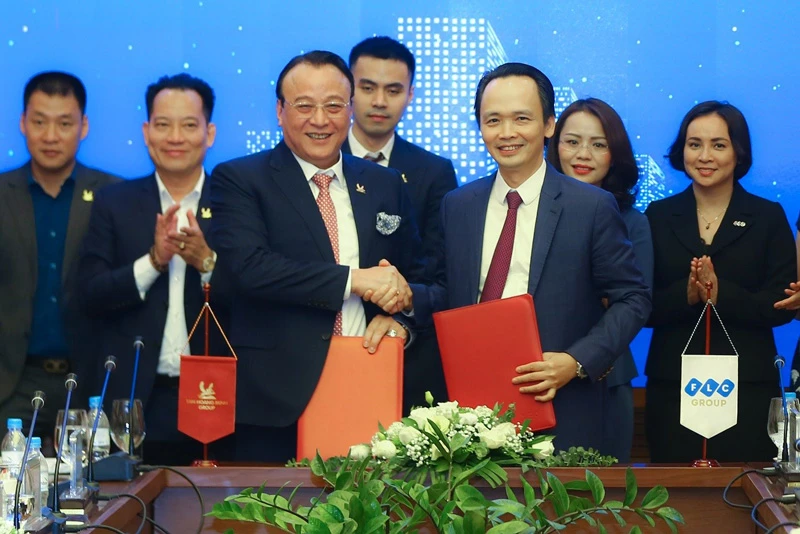 Lễ ký kết thỏa thuận hợp tác chiến lược giữa Tập đoàn FLC và Tập đoàn Tân Hoàng Minh.
