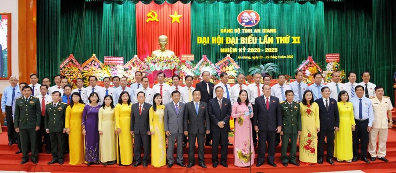 Ban chấp hành Đảng bộ tỉnh An Giang nhiệm kỳ 2020-2025.