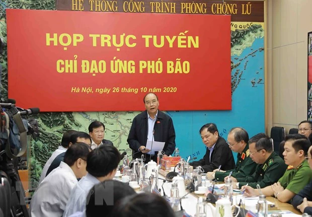 Thủ tướng Chính phủ Nguyễn Xuân Phúc phát biểu chỉ đạo. (Ảnh: Vũ Sinh/TTXVN)