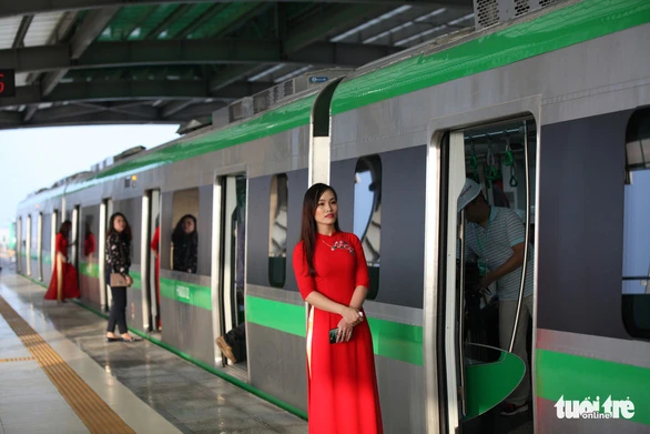 Đường sắt đô thị Cát Linh - Hà Đông được vận hành thử trong nhiều ngày qua nhưng chưa thể chính thức vận hành - Ảnh: TUẤN PHÙNG