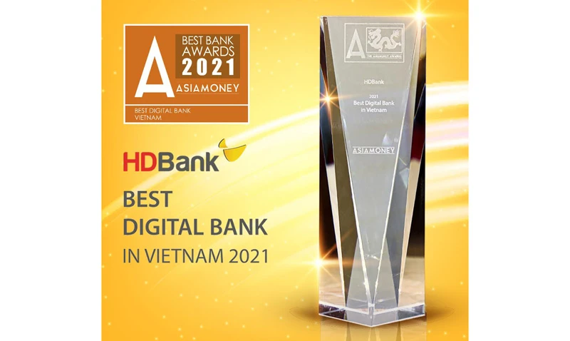HDBank đạt giải thưởng Ngân hàng Số tốt nhất Việt Nam 2021 