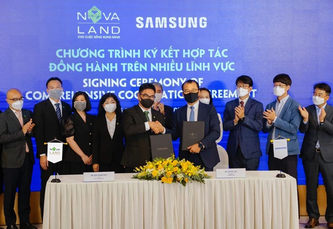 Samsung cùng Novaland ký kết hợp tác, đồng hành trên nhiều lĩnh vực ngày 8-11