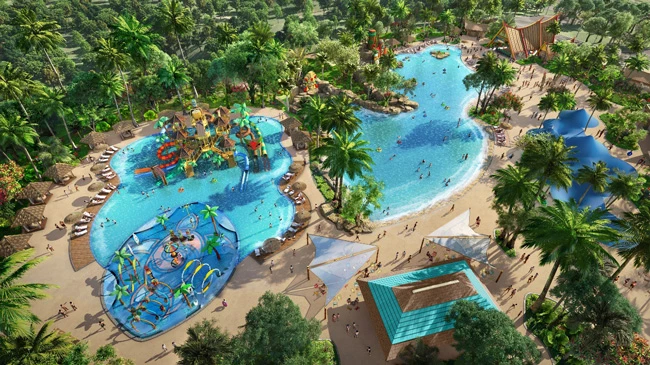 Công viên Tropicana Park có đa dạng các trò chơi nước và trò chơi giải trí đa dạng Chu du Hawaii thu nhỏ giữa Hồ Tràm