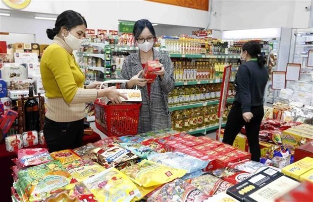 Người dân mua sắm tại một siêu thị. Ảnh minh họa. (Ảnh: Trần Việt/TTXVN)