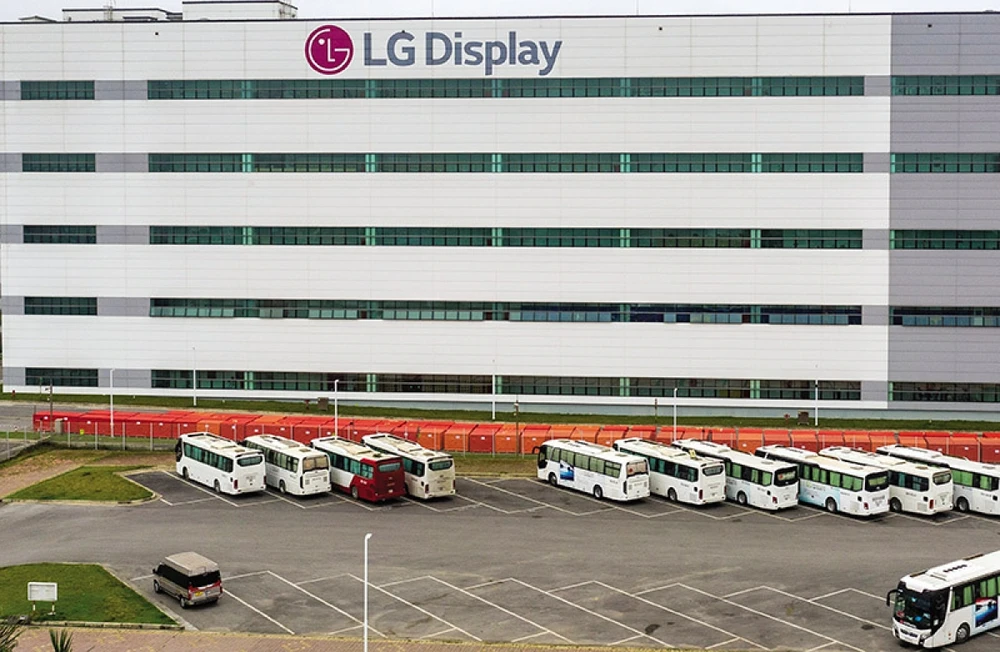 Dự án LG Display Hải Phòng (Hàn Quốc), điều chỉnh tăng vốn đầu tư thêm 2,15 tỷ USD. Ảnh: Báo Đầu tư