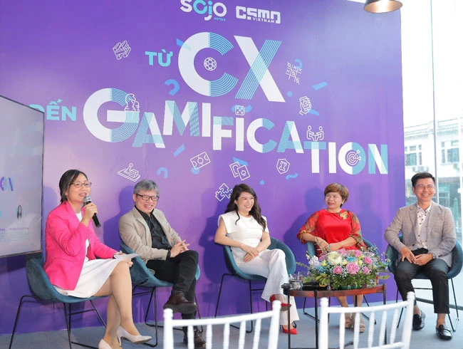 Các diễn giả trong buổi chia sẻ “Từ CX đến Gamification”.