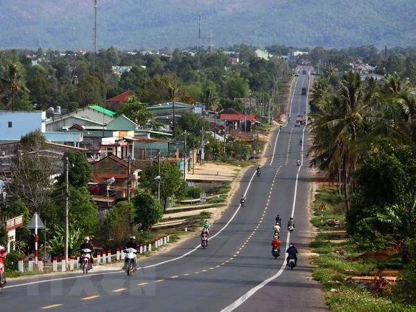 Đường Hồ Chí Minh đoạn qua tỉnh Gia Lai. (Ảnh: Dương Giang/TTXVN)