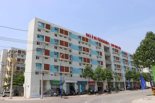 Khu nhà ở xã hội giá rẻ tại phường Định Hòa, thành phố Thủ Dầu Một, tỉnh Bình Dương. (Ảnh: Chí Tưởng/TTXVN)
