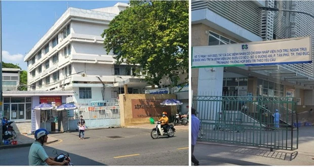 Bệnh viện Ung bướu cơ sở 1 (quận Bình Thạnh) đã chuyển sang cơ sở mới nhưng “cò” ở cơ sở cũ vẫn hoạt động. (Nguồn: Sở Y tế thành phố cung cấp)
