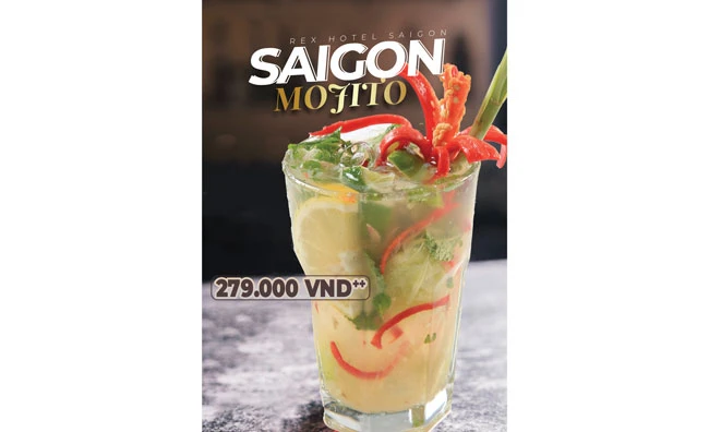 Chương trình “Saigon Mojito” cocktail mang hương vị đặc trưng tại Khách sạn Rex.