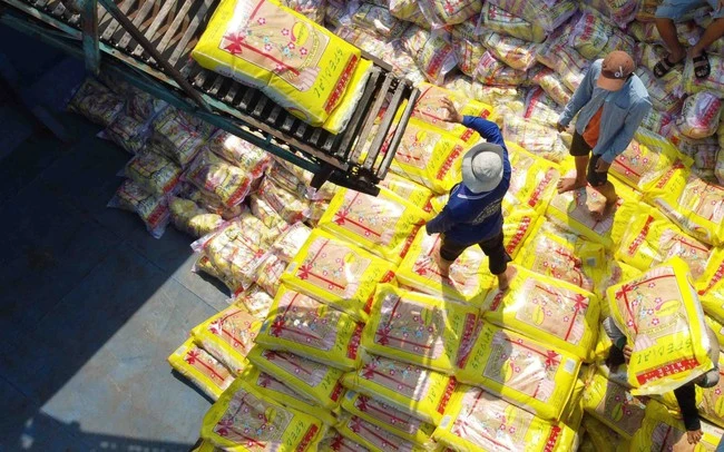 Xuất khẩu gạo của Việt Nam sôi động ngay từ đầu năm. (Ảnh minh họa - Ảnh: TTXVN) 