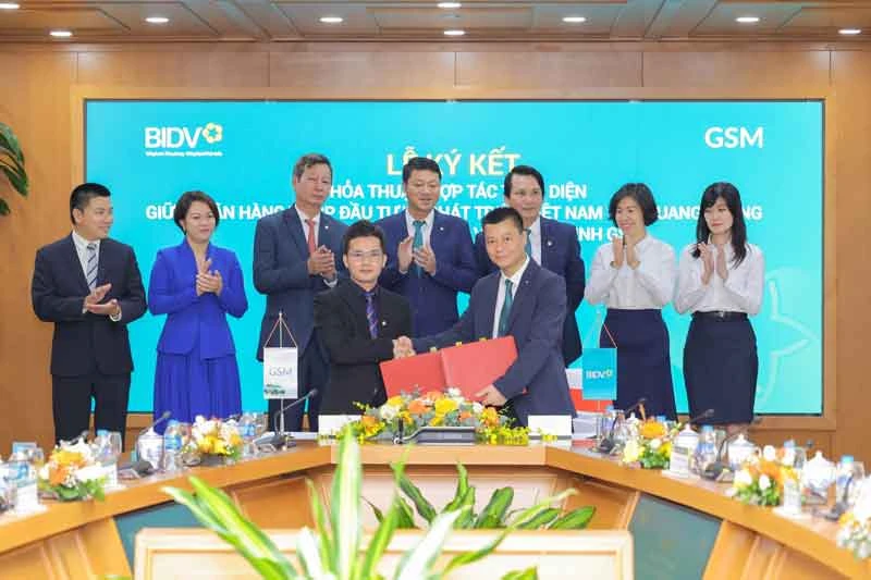 GSM ký thoả thuận hợp tác toàn diện BIDV chi nhánh Quang Trung