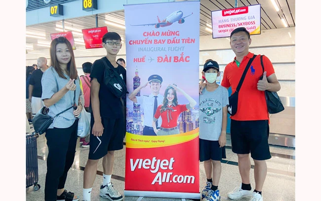 Vietjet chào mừng chuyến bay thẳng đầu tiên kết nối Đài Bắc với cố đô Huế 
