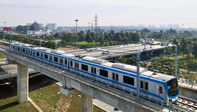 Metro số 1 Bến Thành - Suối Tiên sẽ chạy trình diễn toàn tuyến dài 19,7 km