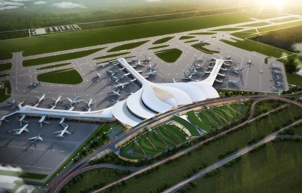 Phối cảnh dự án Cảng hàng không quốc tế Long Thành. (Ảnh: PV/Vietnam+)