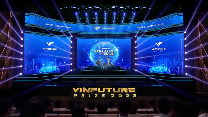 Chiêm ngưỡng sân khấu vinh danh các nhà khoa học kiệt xuất Giải thưởng VinFuture 2023