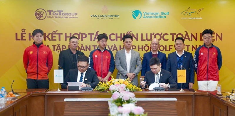 Tập đoàn T&T Group ký kết hợp tác chiến lược toàn diện với Hiệp hội Golf Việt Nam.
