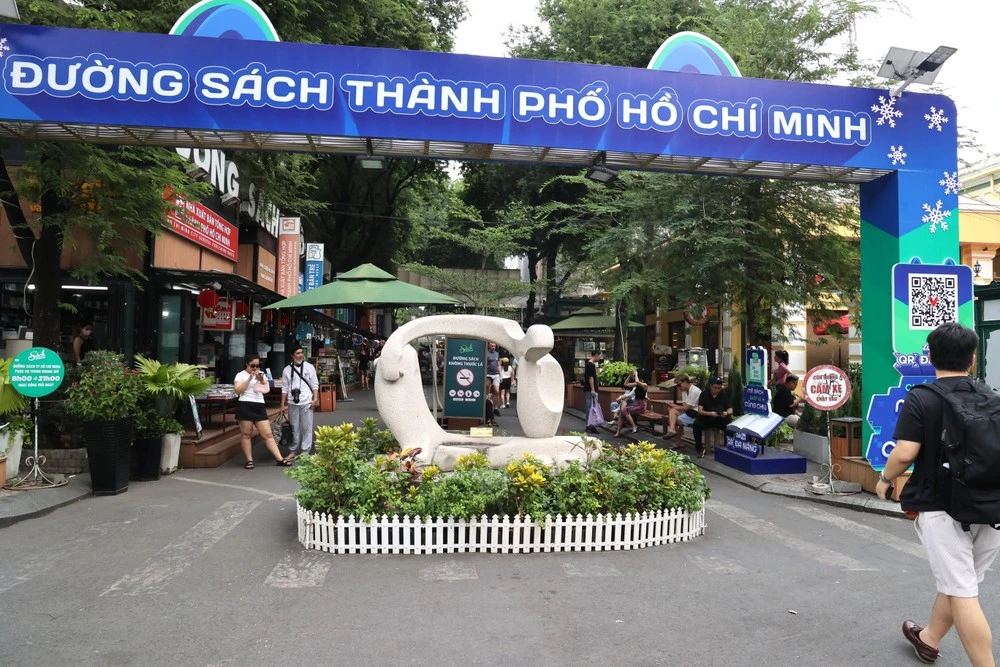 Không gian Đường Sách Thành phố Hồ Chí Minh. (Ảnh: Anh Tuấn/TTXVN)