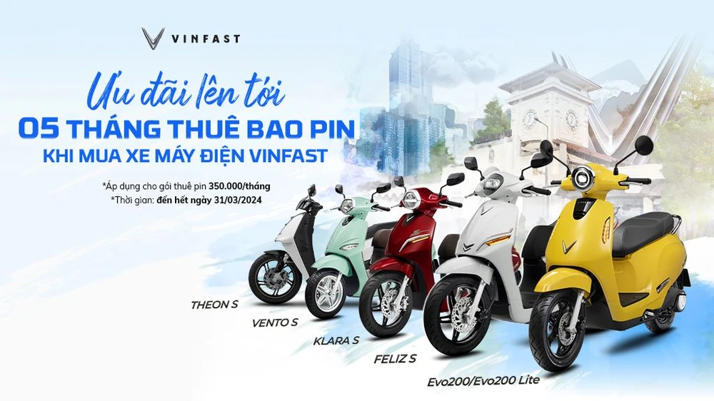 VinFast ưu đãi khách hàng mua xe máy điện trong tháng 3