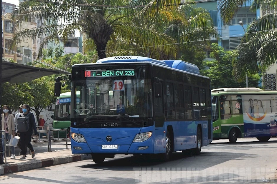Xe buýt hoạt động trên địa bàn Thành phố Hồ Chí Minh. (Nguồn: Trang tin điện tử Đảng bộ Thành phố Hồ Chí Minh)