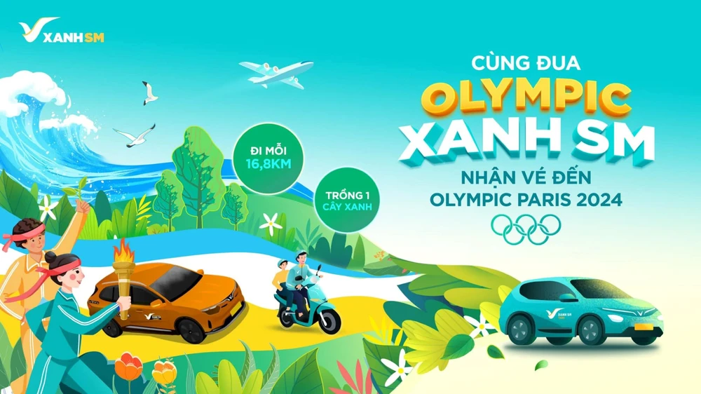 Đi xe Xanh SM, nhận vé đến Olympic Paris 2024