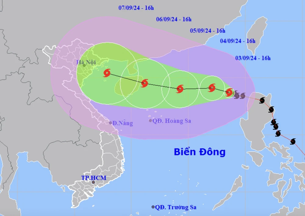 Cuồng phong bão mạnh nhất 8 năm hướng thẳng vào Bắc Bộ