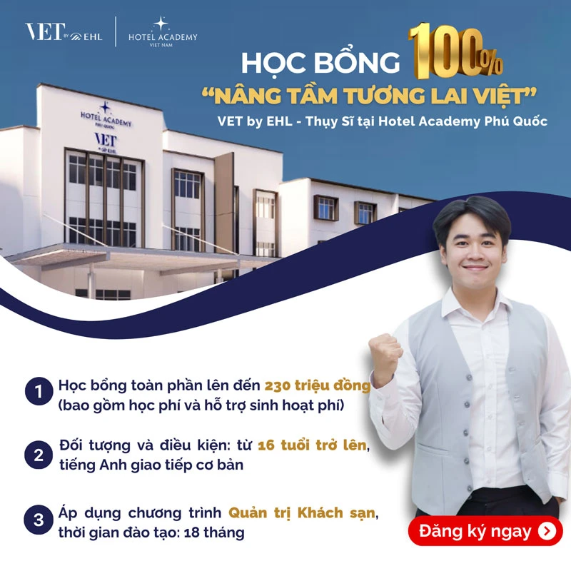 Săn học bổng 100% ‘chuẩn Thụy Sỹ' tại Phú Quốc