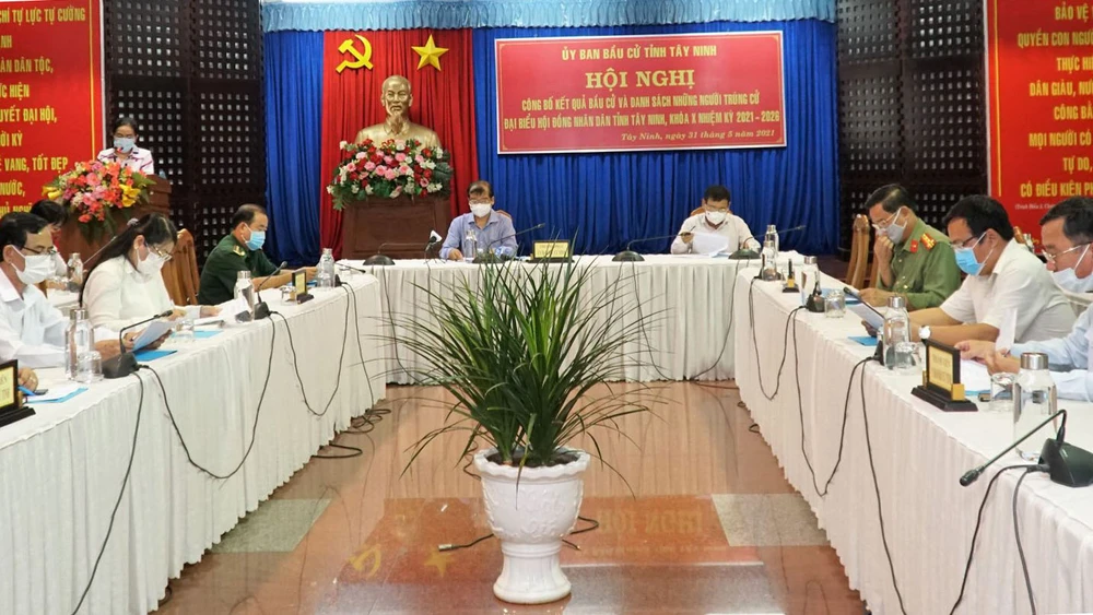 Hội đồng bầu cử tỉnh Tây Ninh công bố kết quả bầu cử