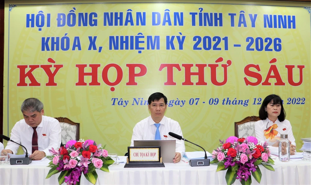 Các đại biểu tham dự kỳ họp HĐND tỉnh Tây Ninh khoá X