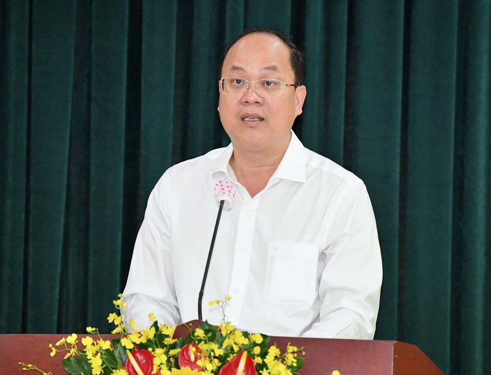 Đồng chí Nguyễn Hồ Hải, Phó Bí thư Thành ủy TPHCM được phân công giữ chức Trưởng Ban Chỉ đạo kiểm tra, giám sát, đôn đốc giải quyết các vụ việc tồn đọng, vướng mắc, khiếu kiện đông người trên địa bàn TPHCM. Ảnh: VIỆT DŨNG