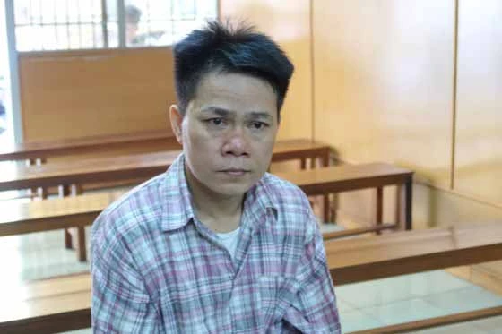 Bị cáo Huỳnh Văn Tuấn tại phiên tòa