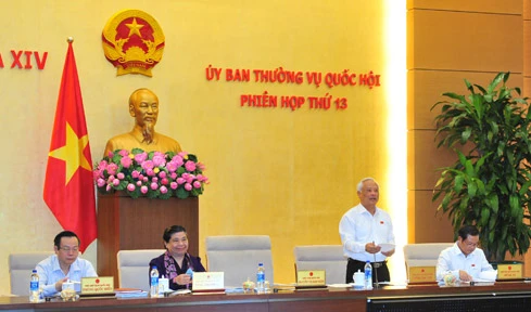 Phó chủ tịch Quốc hội Uông Chu Lưu điều hành nội dung họp về Luật Lý lịch tư pháp