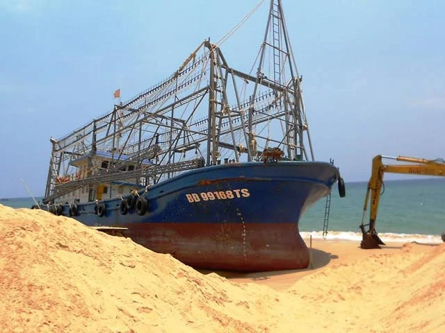 Tại tỉnh Bình Định ngay sau khi đưa tàu cá vào hoạt động đã phát hiện 18 tàu cá bị hư hỏng