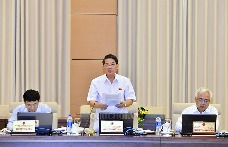 Ông Nguyễn Đức Hải, Chủ nhiệm Ủy ban Tài chính, Ngân sách của Quốc hội, Trưởng Đoàn giám sát của UBTVQH