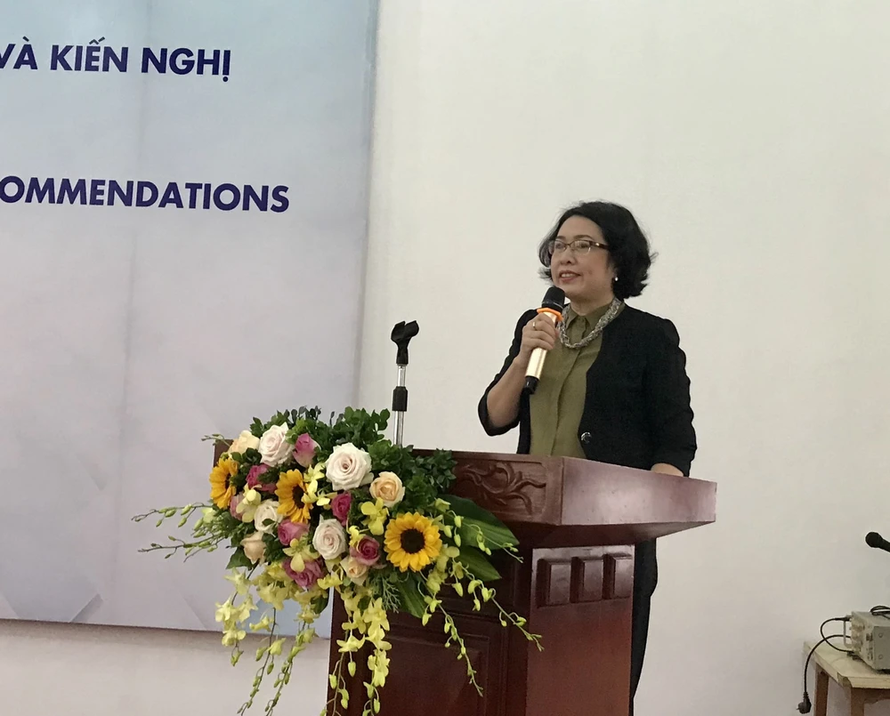 TS Trần Thị Hồng Minh phát biểu khai mạc hội thảo 