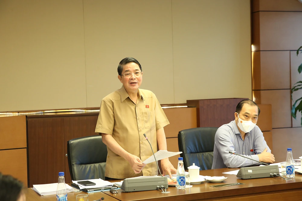 Phó Chủ tịch Quốc hội Nguyễn Đức Hải phát biểu tại phiên họp