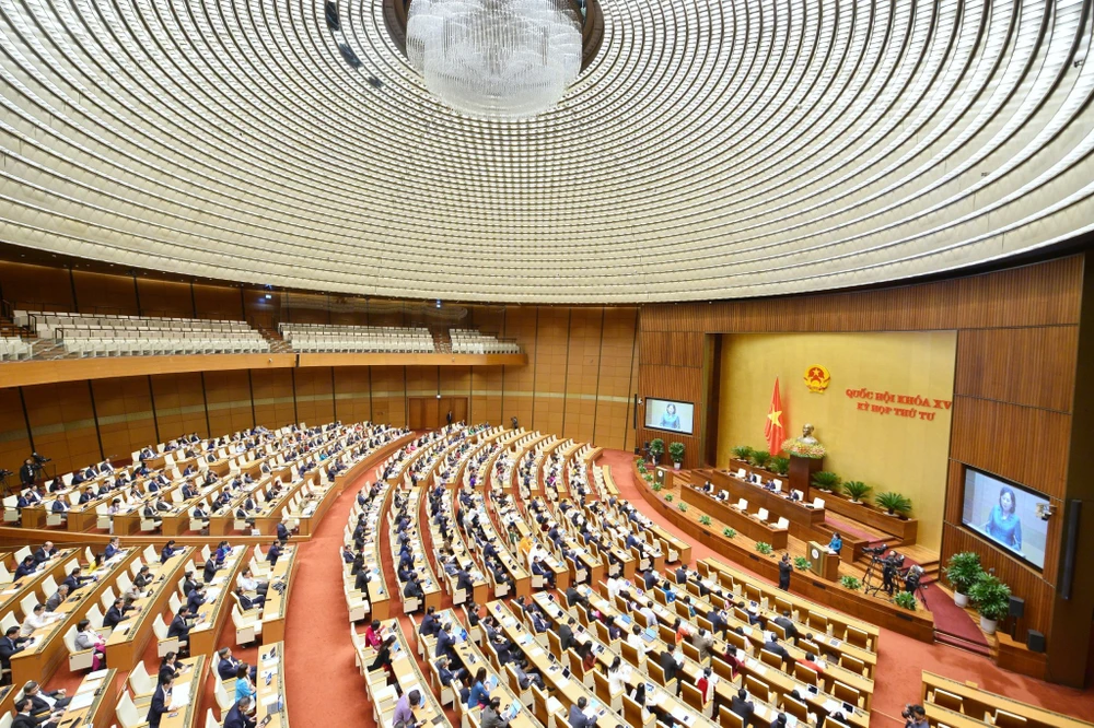 Quang cảnh phiên khai mạc kỳ họp Quốc hội 