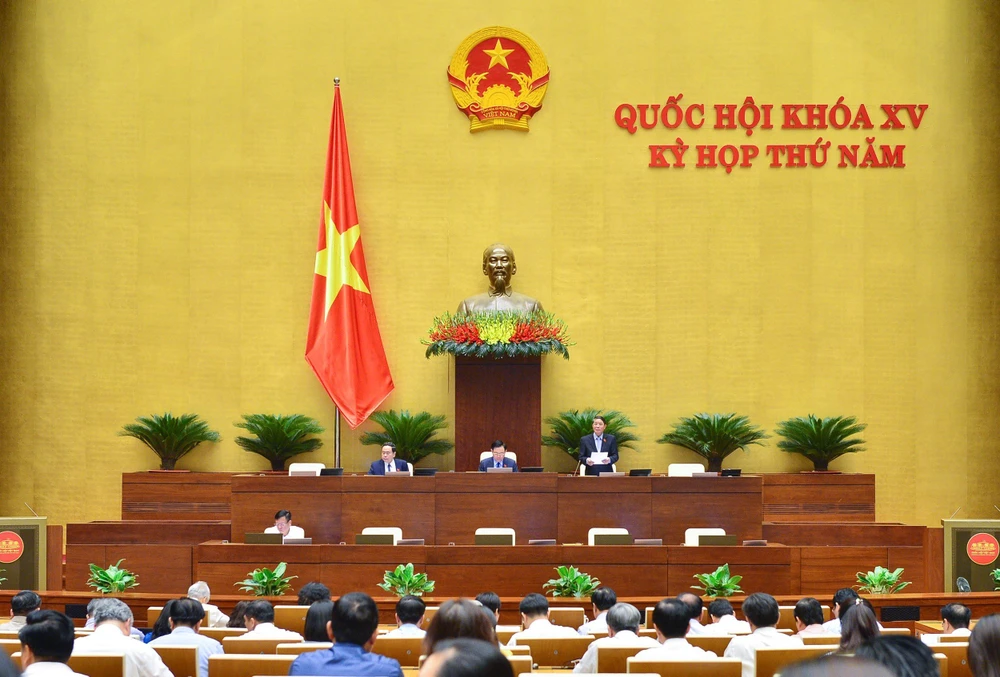Phó Chủ tịch Quốc hội Nguyễn Đức Hải điều hành phiên họp 