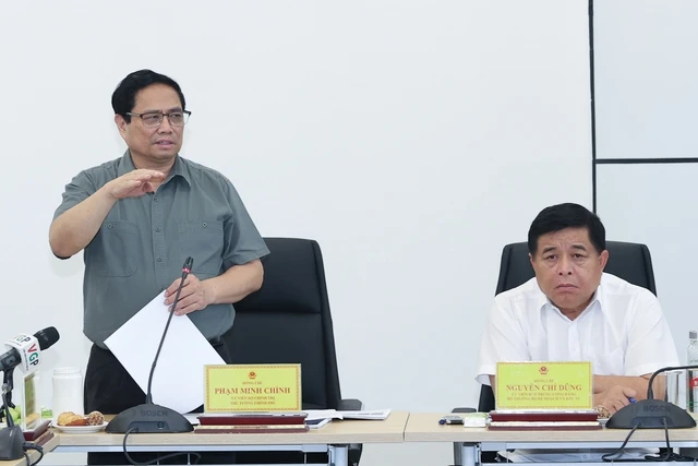 Thủ tướng Chính phủ Phạm Minh Chính kết luận cuộc làm việc. Ảnh: Cổng thông tin điện tử Chính phủ 