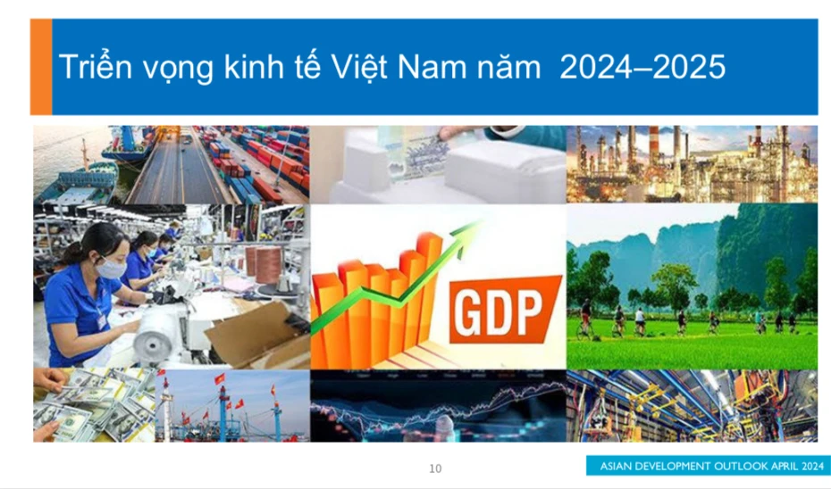 ADB nhận định, kinh tế Việt Nam được kỳ vọng tăng trưởng với nhịp độ vững chắc trong năm nay và năm tới