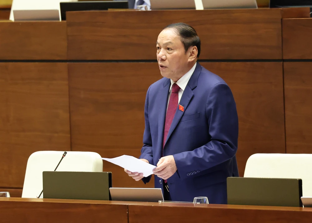 Bộ trưởng Bộ VH-TT-DL Nguyễn Văn Hùng. Ảnh: QUANG PHÚC 
