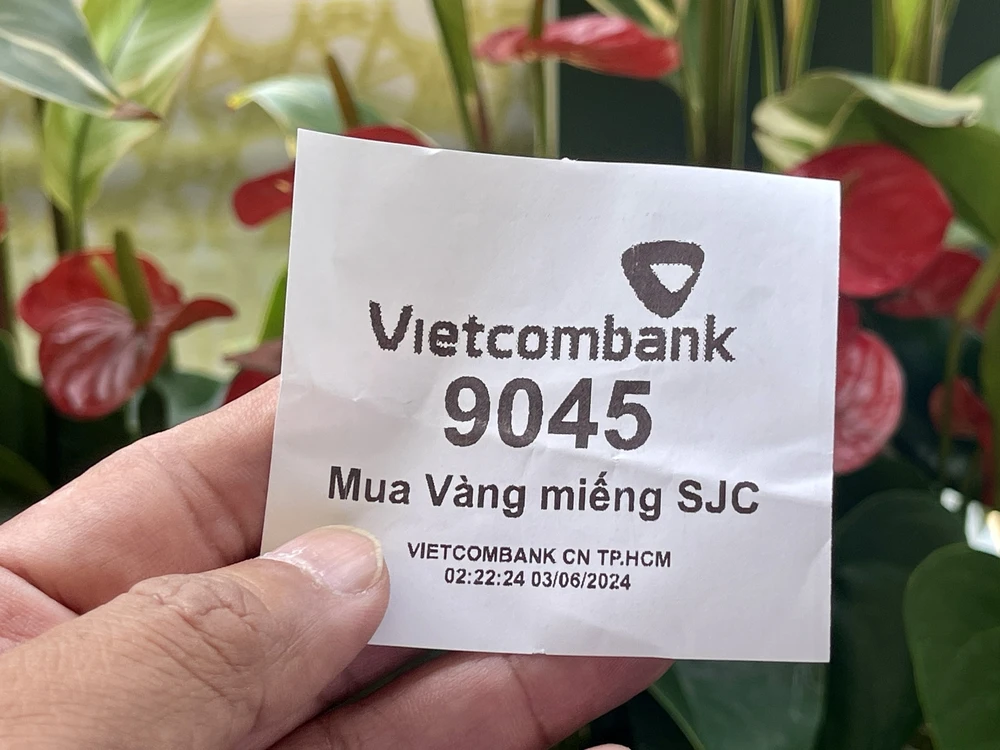  Hôm nay 7-6, Vietcombank mở thêm 4 điểm bán vàng miếng