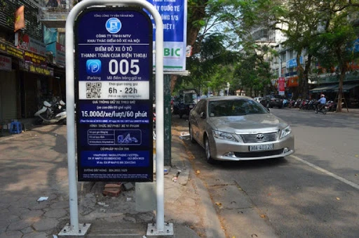 Điểm dừng đỗ xe thí điểm iParrking tại Hà Nội