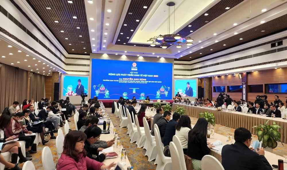 Hội thảo Động lực phát triển kinh tế Việt Nam 2023 do Bộ Xây dựng tổ chức ngày 14-12 tại Hà Nội