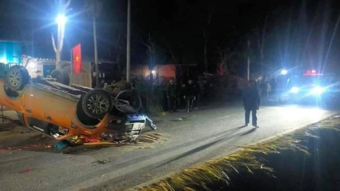 Hiện trường vụ tai nạn tại Điện Biên đêm 6-2