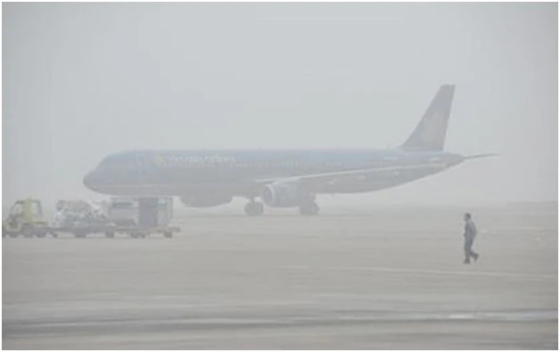 Sương mù dày đặc tại nhiều sân bay khu vực phía Bắc 